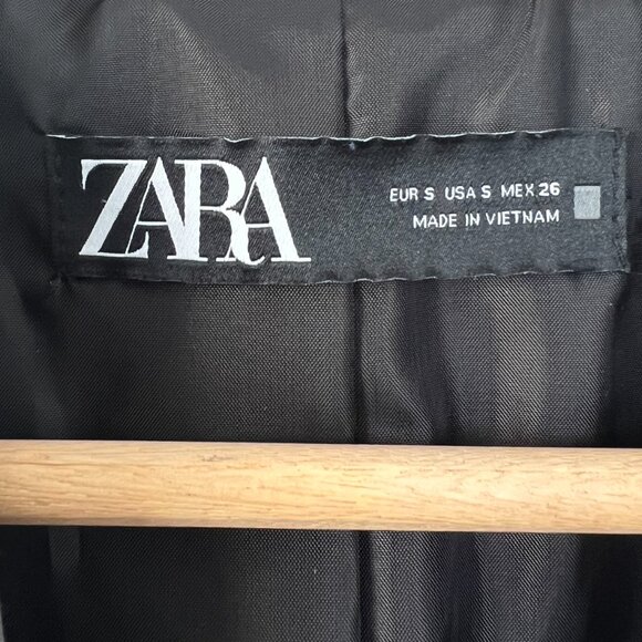 Zara Oversized Double Breasted Blazer in Grey Marl – Women’s Size Small (or Med) - Picture 4 of 7